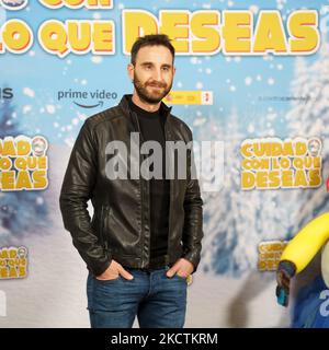 Schauspieler Dani Rovira nimmt am 11. November 2021 an der Fotozelle „Cuidado con lo que Deseas“ im Urso Hotel in Madrid, Spanien, Teil. (Foto von Oscar Gonzalez/NurPhoto) Stockfoto