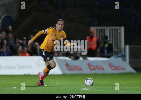 Matthew Dolan von Newport County während des Spiels der Sky Bet League 2 zwischen Hartlepool United und Newport County im Victoria Park, Hartlepool, am Freitag, 12.. November 2021. (Foto von Mark Fletcher/MI News/NurPhoto) Stockfoto