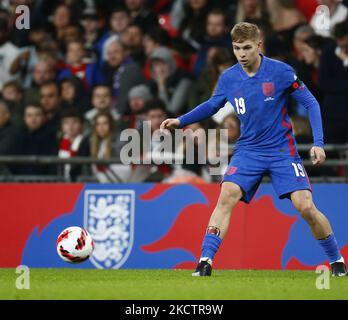 Emile Smith Rowe (Arsenal) aus England während des Weltqualifizierens - Europaspiel zwischen England und Albanien im Wembley Stadium in London am 12.. November 2021 (Foto by Action Foto Sport/NurPhoto) Stockfoto