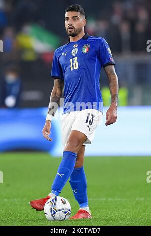 Emerson of Italy während des Fußball-Qualifikationsspiel der Weltmeisterschaft 2022 zwischen Italien und der Schweiz im Stadio Olimpico, Rom, Italien am 12. November 2021. (Foto von Giuseppe Maffia/NurPhoto) Stockfoto