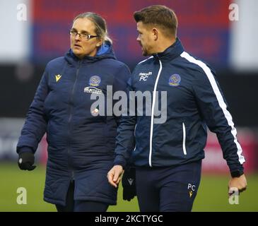 Kelly Chambers Managerin von Reading FC Women beim Barclays FA Women's Super League Spiel zwischen West Ham United Women und Reading am 14.. November 2021 im Chigwell Construction Stadium in Dagenham, England (Foto by Action Foto Sport/NurPhoto) Stockfoto