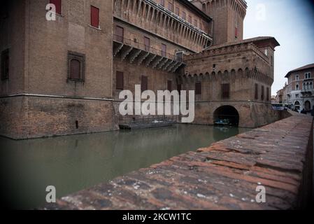 Castello Estense in Ferrara, am 10. November 2021. (Foto von Andrea Savorani Neri/NurPhoto) Stockfoto