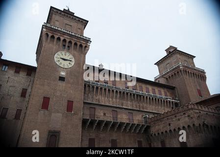 Castello Estense in Ferrara, am 10. November 2021. (Foto von Andrea Savorani Neri/NurPhoto) Stockfoto