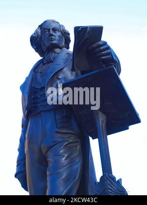 Statue von Felix Mendelssohn Bartholdy in Düsseldorf Stockfoto