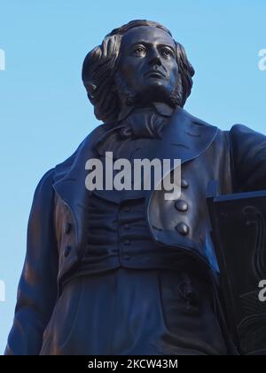 Statue von Felix Mendelssohn Bartholdy in Düsseldorf Stockfoto