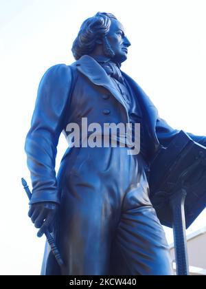 Statue von Felix Mendelssohn Bartholdy in Düsseldorf Stockfoto