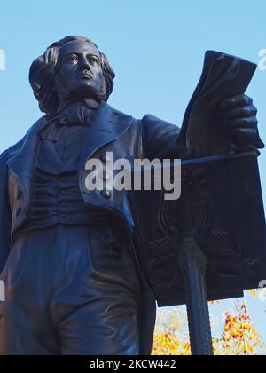 Statue von Felix Mendelssohn Bartholdy in Düsseldorf Stockfoto