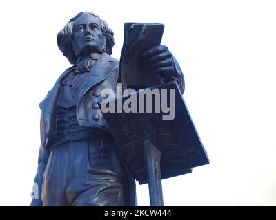 Statue von Felix Mendelssohn Bartholdy in Düsseldorf Stockfoto