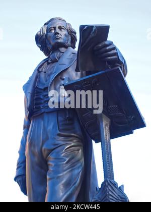 Statue von Felix Mendelssohn Bartholdy in Düsseldorf Stockfoto