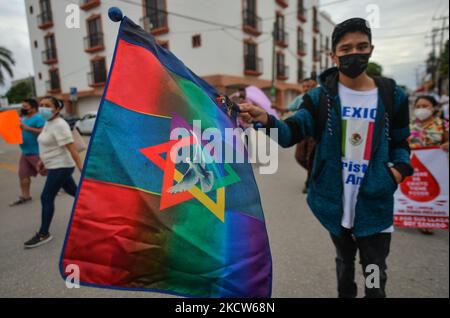 Am Dienstag, den 16. November 2021, in Playa Del Carmen, Quintana Roo, Mexiko. (Foto von Artur Widak/NurPhoto) Stockfoto