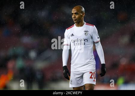 20 Joao Mario von Benfica während des Spiels der Gruppe E - UEFA Champions League zwischen dem FC Barcelona und Benfica im Camp Nou Stadium am 23. November 2021 in Barcelona. (Foto von Xavier Bonilla/NurPhoto) Stockfoto