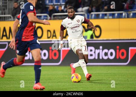 Lassana Coulibaly von Salernitana während des italienischen Fußballs Serie A Spiel Cagliari Calcio gegen US Salernitana am 26. November 2021 im Unipol Domus in Cagliari, Italien (Foto: Luigi Canu/LiveMedia/NurPhoto) Stockfoto
