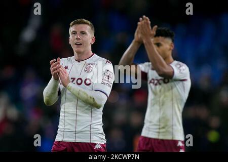 Matt Targett von Aston Villa ist am Samstag, den 27.. November 2021, während des Premier League-Spiels zwischen Crystal Palace und Aston Villa im Selhurst Park, London, zu sehen. (Foto von Federico Maranesi/MI News/NurPhoto) Stockfoto