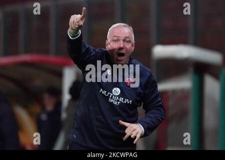 massimiliano alvini (Allenatore perugia calcio) während des italienischen Fußballspiel der Serie B AC Perugia gegen AS Cittadella am 27. November 2021 im Stadio Renato Curi in Perugia, Italien (Foto: Loris Cerquiglini/LiveMedia/NurPhoto) Stockfoto