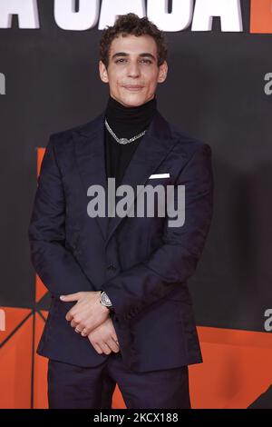 Miguel Herran nimmt an der Netflix Teil: „La Casa De Papel“, Präsentation der Saison 5. im Palacio de Vista Alegro in Madrid, Spanien (Foto: Carlos Dafonte/NurPhoto) Stockfoto