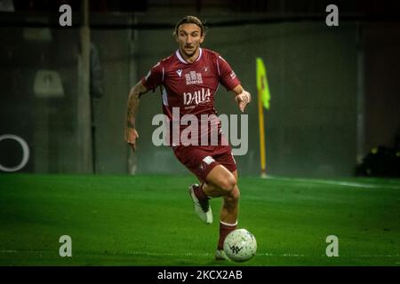 Di Chiara Gianluca (Reggina) Porträt während des italienischen Fußballspiel der Serie B Reggina 1914 gegen Ascoli Calcio am 30. November 2021 im Stadion Oreste Granillo in Reggio Calabria, Italien (Foto: Valentina Giannettoni/LiveMedia/NurPhoto) Stockfoto