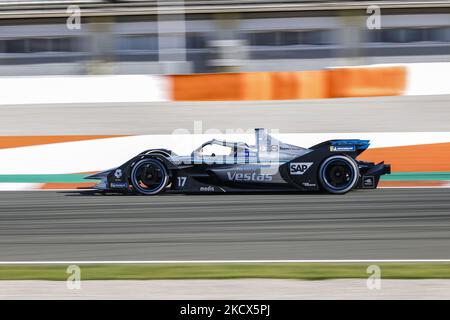 17 Nyck de Vries (NED), Mercedes EQ Formula E Team, Aktion während der Saison 8 ABB Formel E Vorsaison Test auf dem Circuit Ricardo Tormo in Valencia am 1.. Und 2.. Dezember in Spanien. (Foto von Xavier Bonilla/NurPhoto) Stockfoto