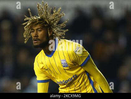 Dion Sanderson von Birmingham City (Leihgabe von Wolverhampton Wanderers während der Sky Bet Championship zwischen Millwall und Birmingham City im Den Stadium, London am 04.. Dezember 2021 (Foto by Action Foto Sport/NurPhoto) Stockfoto