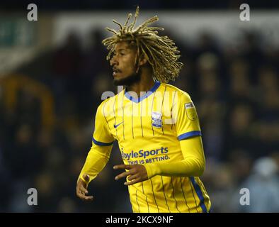 Dion Sanderson von Birmingham City (Leihgabe von Wolverhampton Wanderers während der Sky Bet Championship zwischen Millwall und Birmingham City im Den Stadium, London am 04.. Dezember 2021 (Foto by Action Foto Sport/NurPhoto) Stockfoto