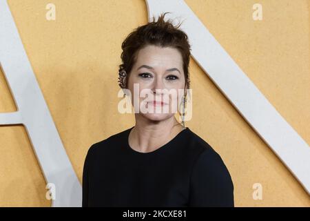 LONDON, GROSSBRITANNIEN - 07. DEZEMBER 2021: Erica Schmidt nimmt an der UK-Premiere von 'Cyrano' auf dem Odeon Luxe Leicester Square am 07. Dezember 2021 in London, England, Teil. (Foto von Wiktor Szymanowicz/NurPhoto) Stockfoto