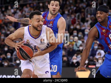 Nigel Williams-Goss während des Spiels zwischen dem FC Barcelona und Real Madrid, das der Woche 14 der Euroleague entspricht, spielte am 10.. Dezember 2021 im Palau Blaugrana in Barcelona, Spanien. (Foto von Joan Valls/Urbanandsport/NurPhoto) Stockfoto