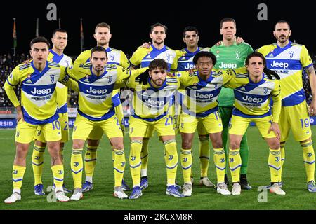 Juventus-Fototeam beim spiel der italienischen Fußballserie A des FC Venezia gegen den FC Juventus am 11. Dezember 2021 im Stadion Pier Luigi Penzo in Venedig, Italien (Foto: Gianluca Ricci/LiveMedia/NurPhoto) Stockfoto