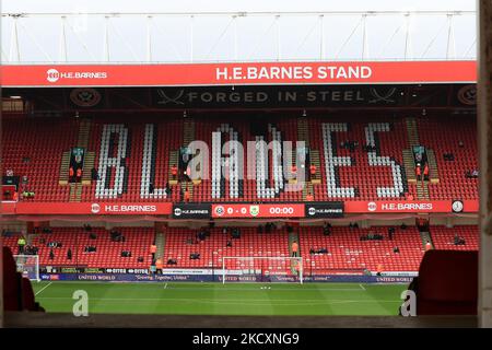 Eine allgemeine Innenansicht des Stadions vor dem Spiel der Sky Bet Championship in der Bramall Lane, Sheffield. Bilddatum: Samstag, 5. November 2022. Stockfoto