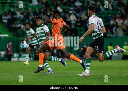 NTEP des Boavista FC während des Liga-Bwin-Spiels zwischen Sporting CP und Boavista FC im Estadio Jose Alvalade am 11. Dezember 2021 in Lissabon, Portugal. (Foto von Paulo Nascimento/NurPhoto) Stockfoto