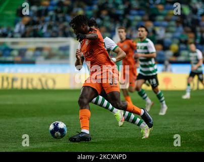 NTEP des Boavista FC während des Liga-Bwin-Spiels zwischen Sporting CP und Boavista FC im Estadio Jose Alvalade am 11. Dezember 2021 in Lissabon, Portugal. (Foto von Paulo Nascimento/NurPhoto) Stockfoto