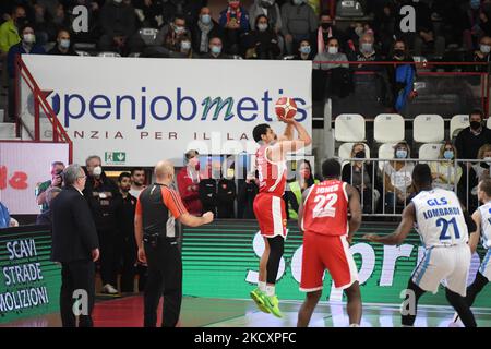 -3 Trey Kell OpenJobMetis Varese während des LBA Italien Championship Spiels zwischen Openjobmetis Varese und Devi Napoli Basket, in Varese, Italien, am 12. Dezember 2021. (Foto von Fabio Averna/NurPhoto) Stockfoto