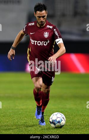 Mario Camora in Aktion während der Rumänienzeit Liga1: CFR Cluj 1-0 CS Mioveni bestritten im Stadion Dr. Constantin Radulescu, Cluj-Napoca, 12. Dezember 2021 (Foto: Flaviu Buboi/NurPhoto) Stockfoto