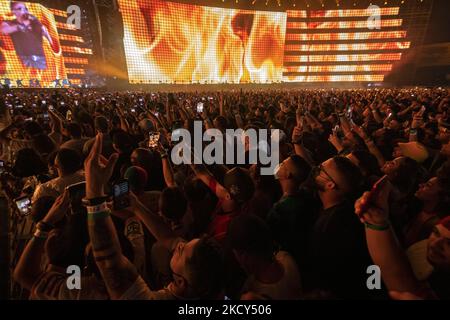 Bad Bunny Konzert im Hiram-Bithorn-Stadion in San Juan, Puerto Rico, am 10. Dezember 2021. (Foto von Alejandro Granadillo/NurPhoto) Stockfoto