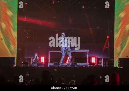 Bad Bunny Konzert im Hiram-Bithorn-Stadion in San Juan, Puerto Rico, am 10. Dezember 2021. (Foto von Alejandro Granadillo/NurPhoto) Stockfoto