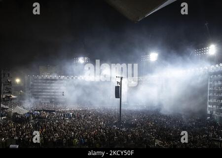 Bad Bunny Konzert im Hiram-Bithorn-Stadion in San Juan, Puerto Rico, am 10. Dezember 2021. (Foto von Alejandro Granadillo/NurPhoto) Stockfoto