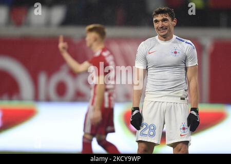 Claudiu Keseru in Aktion während des Liga 1 Romania Spiels zwischen Sepsi OSK Sfantu Gheorghe und FCSB, in Sfantu Gheorghe, Sonntag, 19. dezember 2021. (Foto von Alex Nicodim/NurPhoto) Stockfoto