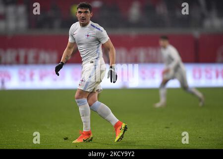 Claudiu Keseru in Aktion während des Liga 1 Romania Spiels zwischen Sepsi OSK Sfantu Gheorghe und FCSB, in Sfantu Gheorghe, Sonntag, 19. dezember 2021. (Foto von Alex Nicodim/NurPhoto) Stockfoto