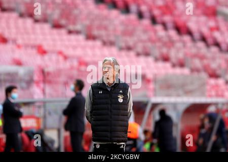 (BILD DER DATEI) SL Benfica hat Cheftrainer Jorge Jesus in einer Reihe schlechter Ergebnisse entlassen und berichtet, dass einige der besten Spieler des Teams Risse bekommen haben, teilte der Club heute in Lissabon, Portugal, am 28. Dezember 2021, mit. (Foto von Pedro FiÃºza/NurPhoto) Stockfoto