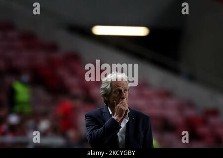 (BILD DER DATEI) SL Benfica hat Cheftrainer Jorge Jesus in einer Reihe schlechter Ergebnisse entlassen und berichtet, dass einige der besten Spieler des Teams Risse bekommen haben, teilte der Club heute in Lissabon, Portugal, am 28. Dezember 2021, mit. (Foto von Pedro FiÃºza/NurPhoto) Stockfoto