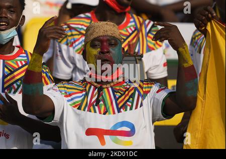 Fans während Kameruns gegen Burkina Faso, African Cup of Nations, im Paul Biya Stadium am 9. Januar 2022. (Foto von Ulrik Pedersen/NurPhoto) Stockfoto