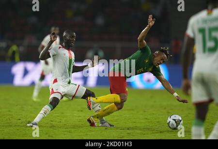 Pierre Kunde aus Kamerun während des Kamerun gegen Burkina Faso, Afrikanischer Fußballpokal, im Paul Biya Stadium am 9. Januar 2022. (Foto von Ulrik Pedersen/NurPhoto) Stockfoto