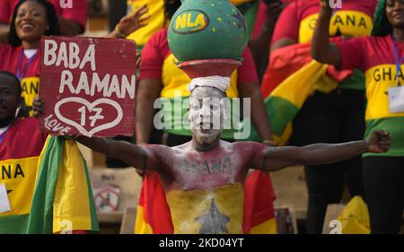 Fans während Ghana gegen Marokko, African Cup of Nations, im Ahmadou Ahidjo Stadium am 10. Januar 2022. (Foto von Ulrik Pedersen/NurPhoto) Stockfoto