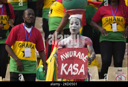 Fans während Ghana gegen Marokko, African Cup of Nations, im Ahmadou Ahidjo Stadium am 10. Januar 2022. (Foto von Ulrik Pedersen/NurPhoto) Stockfoto