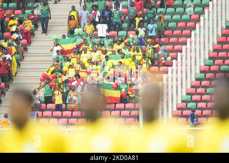 Äthiopische Fans während Kameruns gegen Äthiopien, African Cup of Nations, im Olembe Stadium am 13. Januar 2022. (Foto von Ulrik Pedersen/NurPhoto) Stockfoto