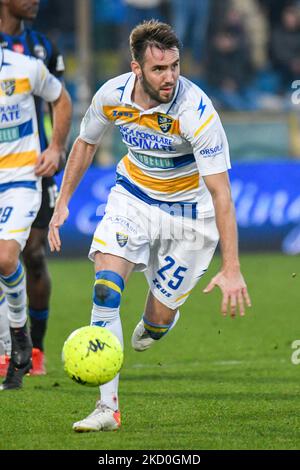 Przemyslaw Szyminski (Frosinone) während des Spiels der italienischen Fußball-Serie B AC Pisa gegen Frosinone Calcio am 15. Januar 2022 in der Arena Garibaldi in Pisa, Italien (Foto: Fabio Fagiolini/LiveMedia/NurPhoto) Stockfoto