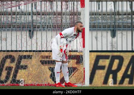 Michele Di Gregorio (#16 Monza) während des Spiels der italienischen Fußball-Serie B AC Monza gegen AC Perugia am 16. Januar 2022 im Stadio Brianteo in Monza (MB), Italien (Foto: Luca Rossini/LiveMedia/NurPhoto) Stockfoto