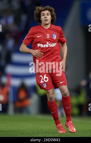 Javier Serrano von Atletico Madrid während des Copa del Rey-Spiels zwischen Real Sociedad und Club Atletico de Madrid in der reale Arena am 19. Januar 2022 in San Sebastian, Spanien. (Foto von Jose Breton/Pics Action/NurPhoto) Stockfoto