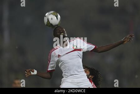 !S6! Während der Afrikanischen Fußballmeisterschaft der Nationen in Ägypten gegen den Sudan am 19. Januar 2022 im Ahmadou-Ahidjo-Stadion. (Foto von Ulrik Pedersen/NurPhoto) Stockfoto