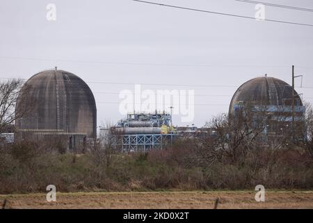 Beide Reaktoren sind am 20.. Januar 2021 im Kernkraftwerk STP in Südtexas zu sehen. (Foto von Reginald Mathalone/NurPhoto) Stockfoto