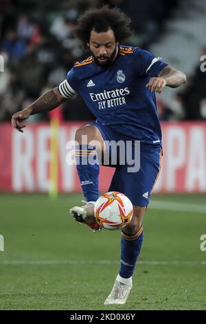 Marcelo Vieira da Silva von Real Madrid während des spanischen King Cup-Spiels zwischen Elche cf und Real Madrid am 20. Januar 2022 im Martinez Valero-Stadion. (Foto von Jose Miguel Fernandez/NurPhoto) Stockfoto