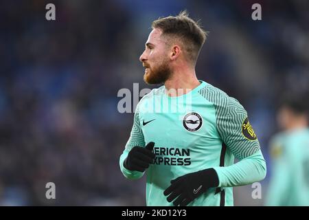 Alexis Mac Allister von Brighton und Hove Albion während des Premier League-Spiels zwischen Leicester City und Brighton und Hove Albion am Sonntag, den 23.. Januar 2022 im King Power Stadium, Leicester. (Foto von Jon Hobley/MI News/NurPhoto) Stockfoto